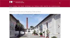 Desktop Screenshot of kulturzentrum-kesselhaus.de
